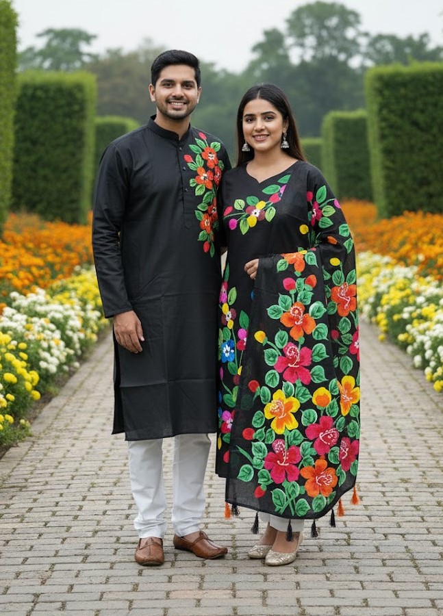 Panjabi Three Piece Couple Set | Offer 1350 | Driver Fashion Naogaon Bangladesh